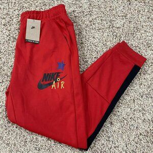 Nike Air Men’s Joggers Track Pants Red DZ3075-657, Size Medium (New)